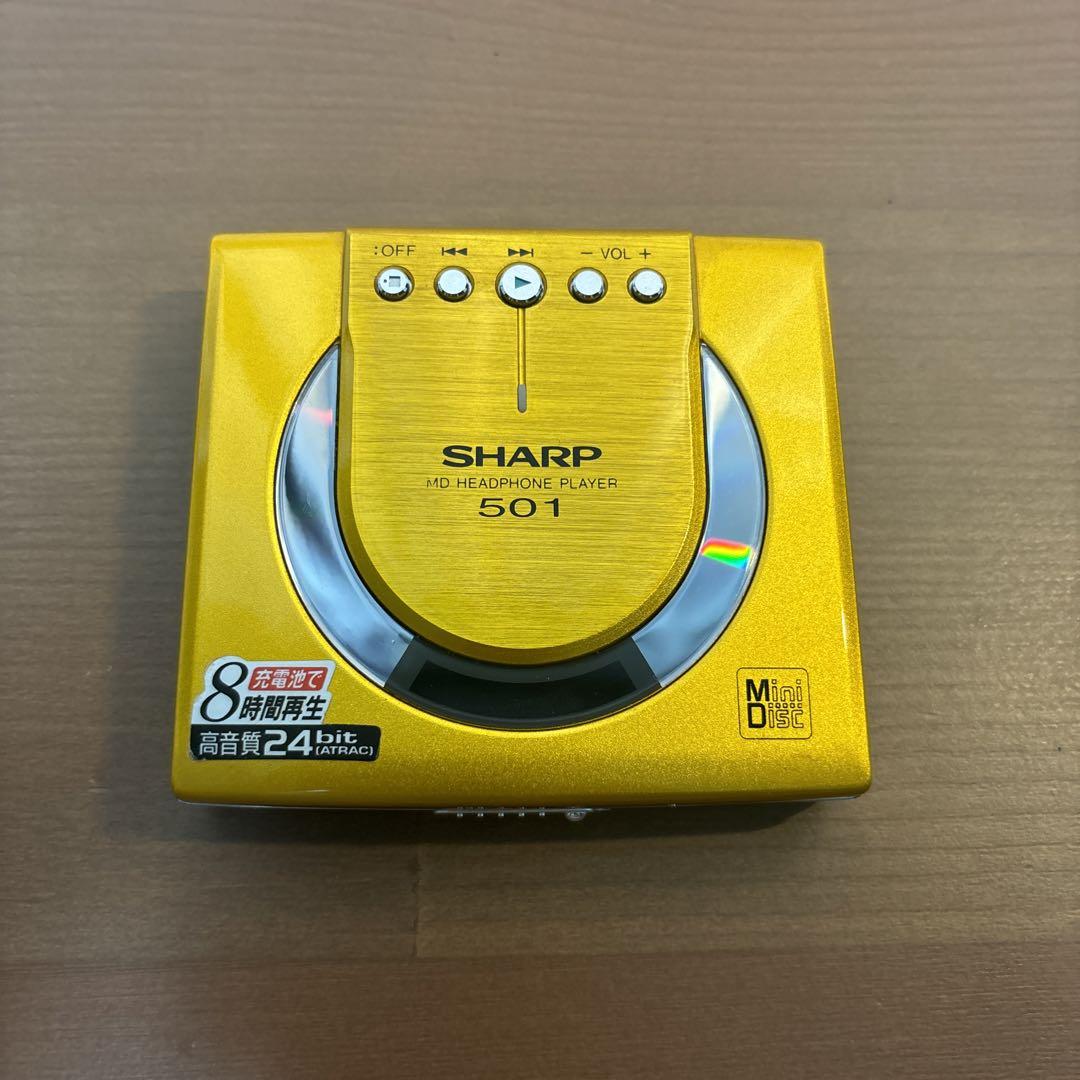 ポータブルプレーヤー SHARP MD HEADPHONE PLAYER 501