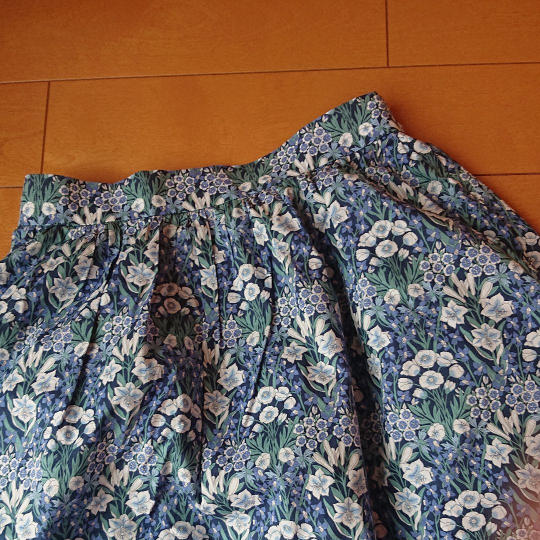 26:michel beaudouin×リバティプリント スカート 綿