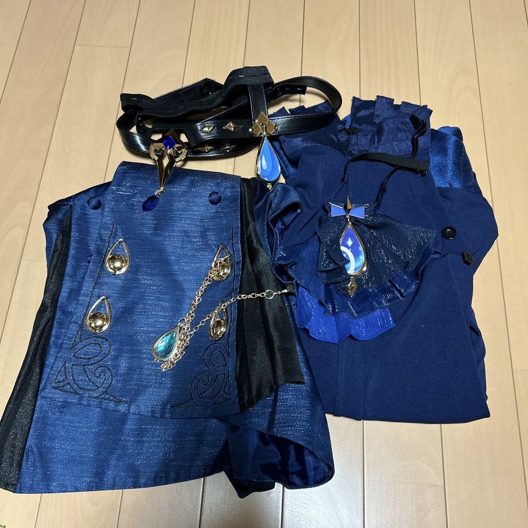 猫屋小屋　原神　フリーナ　コスプレ衣装　靴　　　ウィッグ　Sサイズ　フルセット