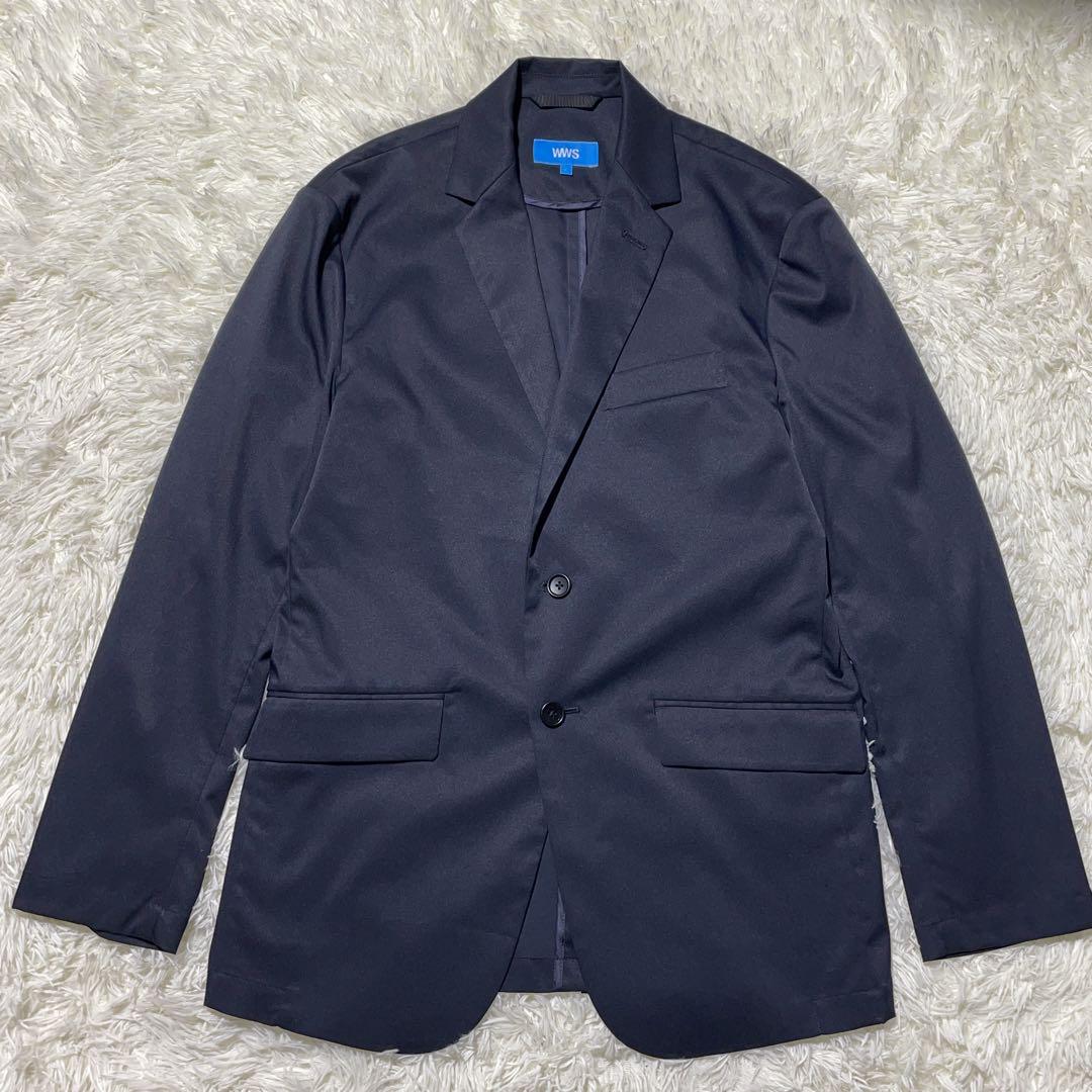 極美品 WWS Biz テーラード サマージャケット アンコン 洗える L