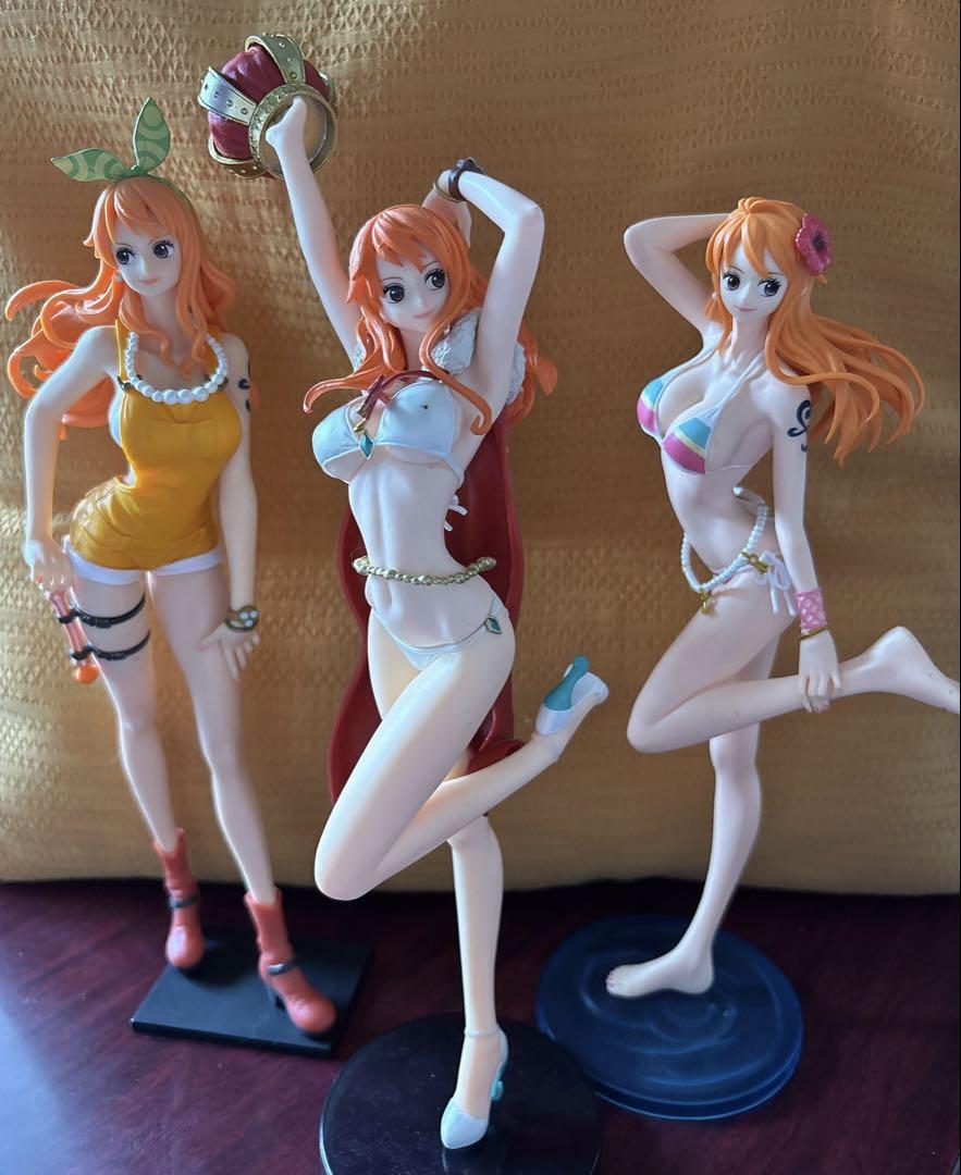 ワンピース　ナミ　フィギュア　4点セット　一部欠けあり