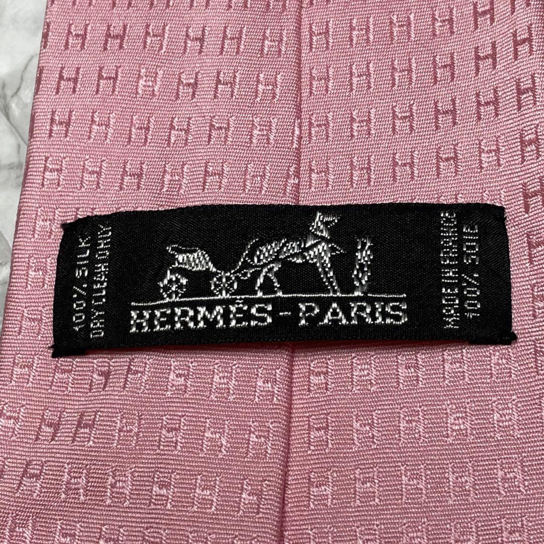 中古・古着通販】HERMES (エルメス) ファソネH ネクタイ ピンク