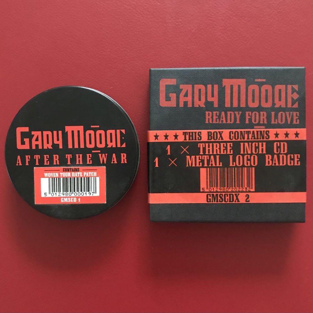 ゲイリームーア　限定Box メタルロゴバッジ　3inchCD GaryMoore GARY MOORE ゲイリー•ムーア BOX仕様、缶入り 限定 シングルCD