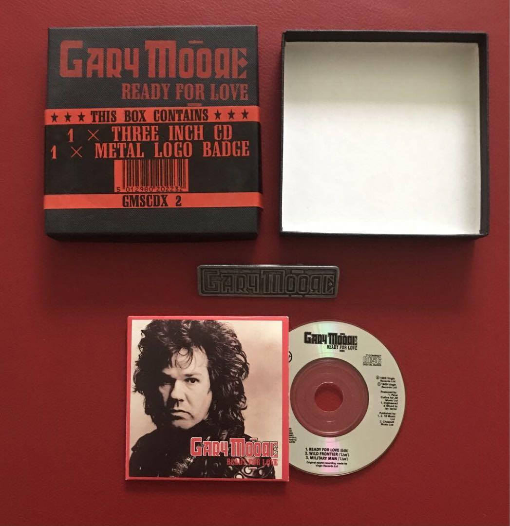 ゲイリームーア　限定Box メタルロゴバッジ　3inchCD GaryMoore GARY MOORE ゲイリー•ムーア BOX仕様、缶入り 限定 シングルCD