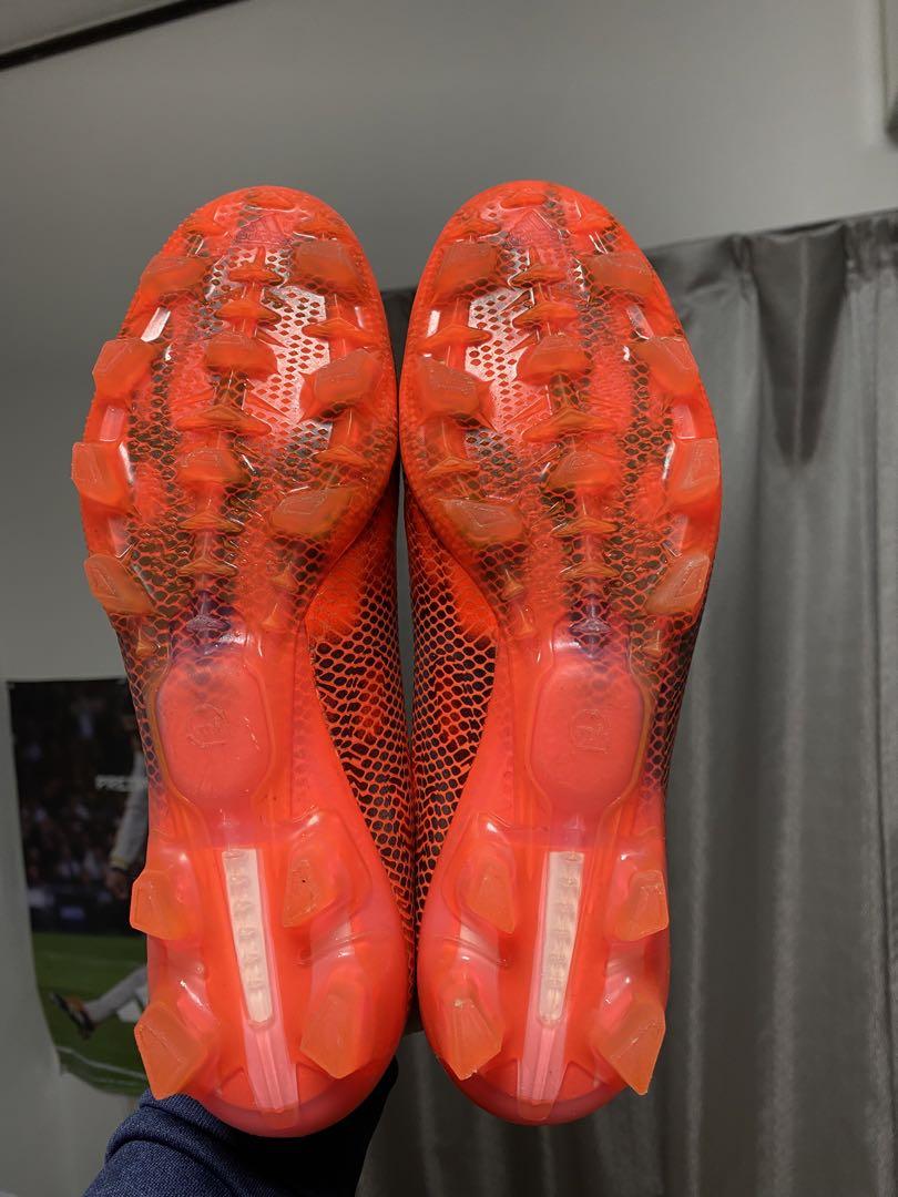 Adidas F50 アディゼロ FG ソーラーレッド×ランニングホワイト