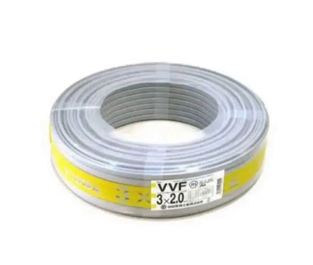 VVF 3x2.0 協和　100m 新品未使用