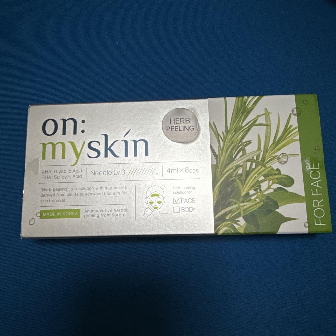 on:myskin face用 自宅でハーブピーリング マイクロニードル