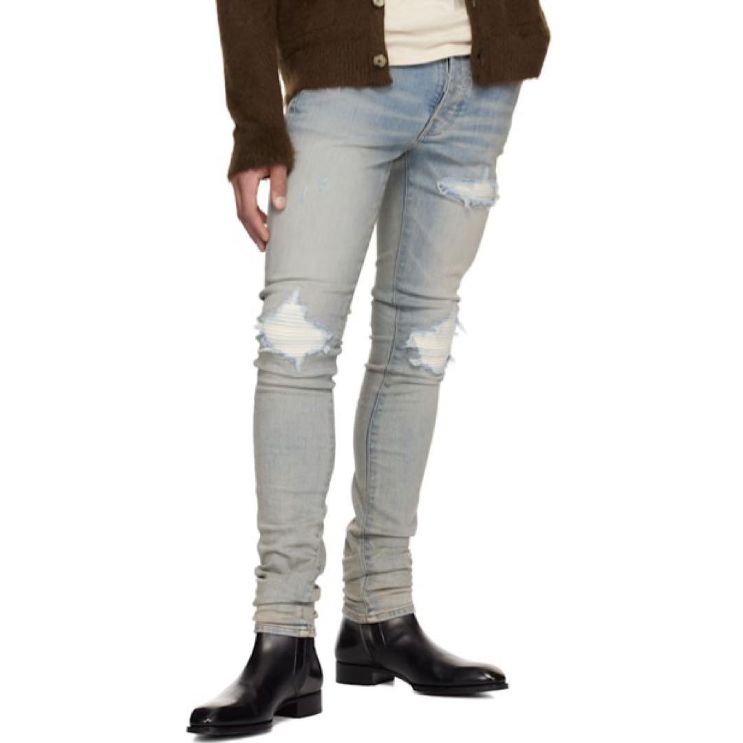 Amiri ブルー MX1 Ultrasuede ジーンズ 31インチ
