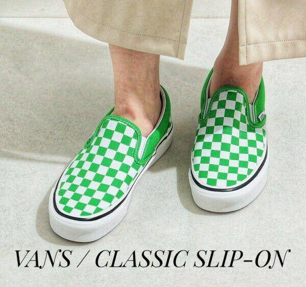 復刻アナハイム！ラスト！完売ネオンチェッカー！VANSスリッポン
