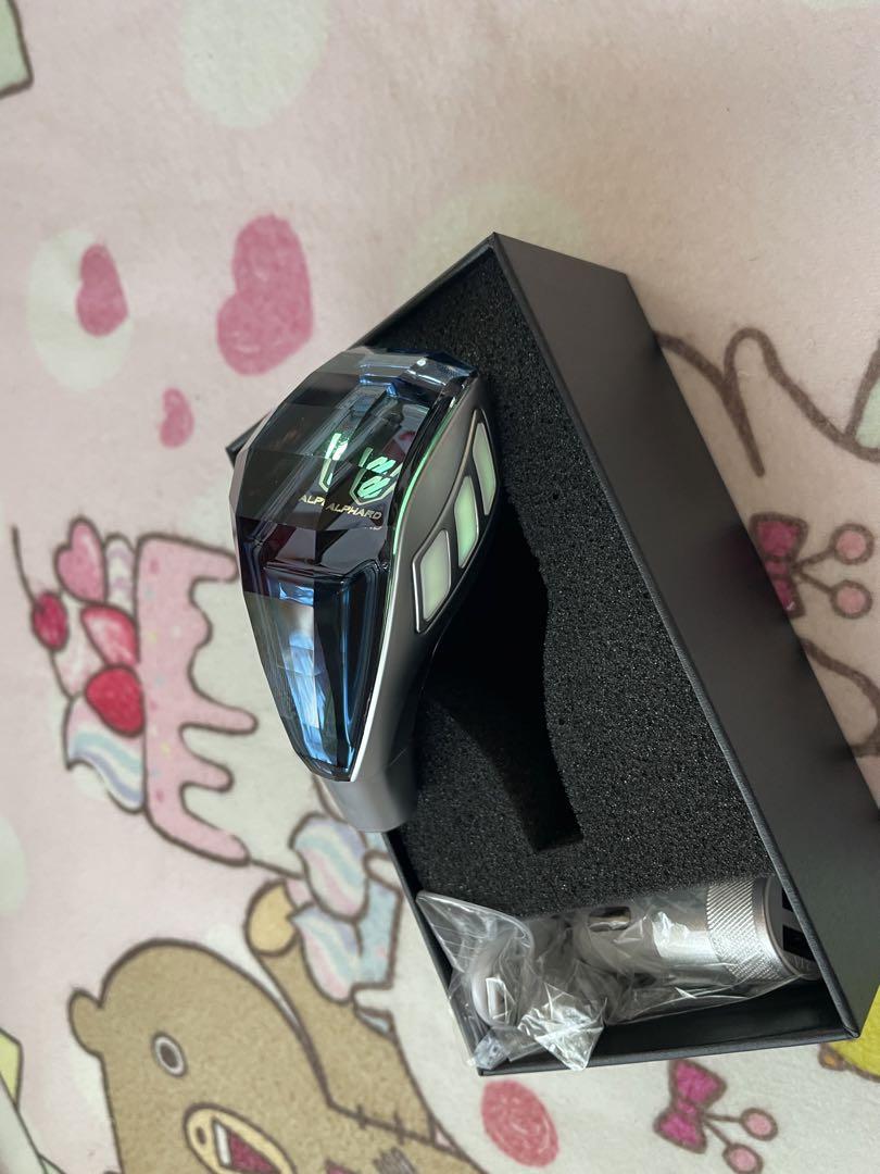 アルファード　ALPHARD　シフトノブ レバー　7色点灯ハンドボールクリスタル アルファード アルファードクリスタルシフトノブ シフトノブ LED