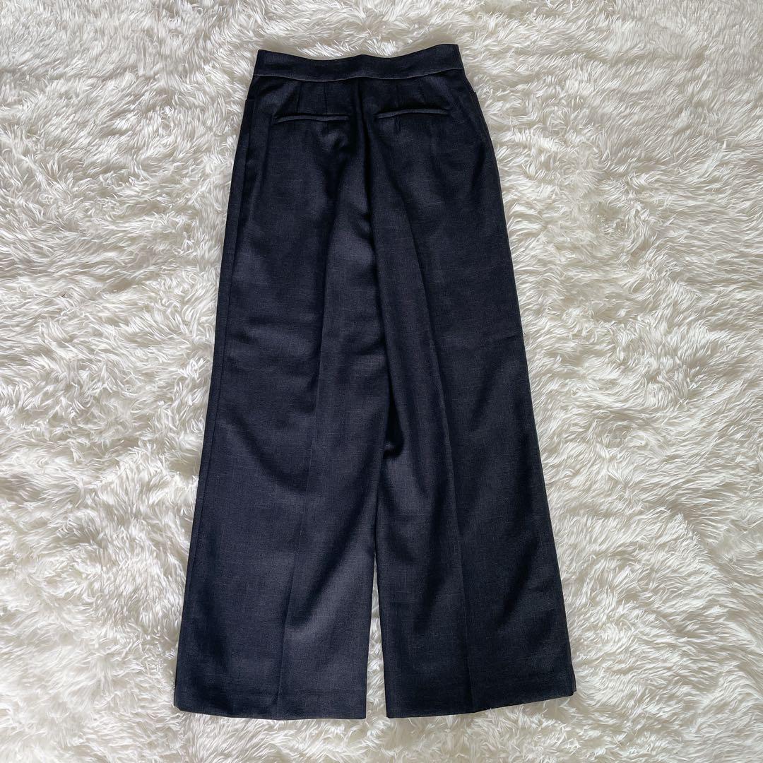 新品タグ付き【ナチュラルビューティーベーシック】ノーカラー パンツ セットアップ