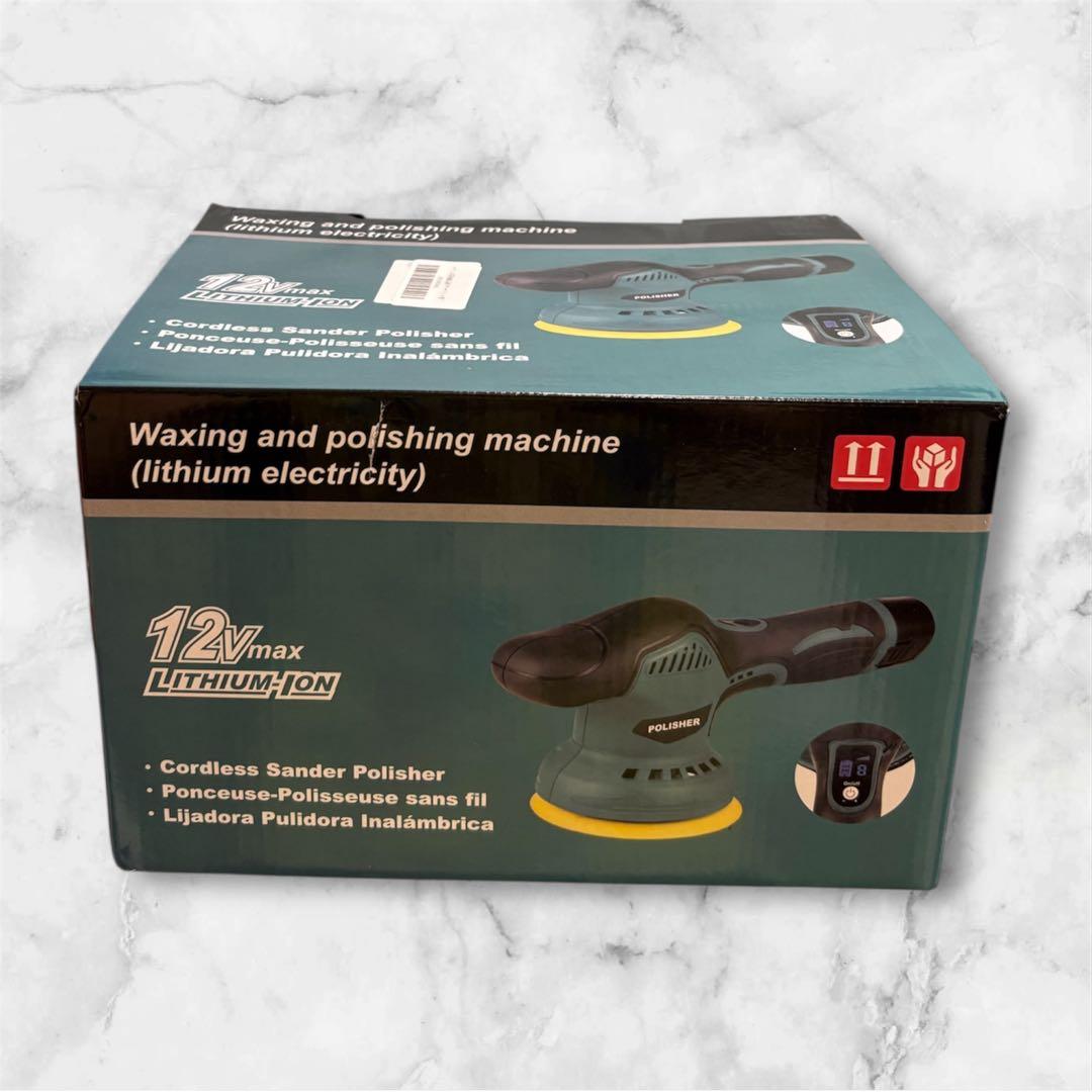 電動ポリッシャー コードレス 8段変速 バッテリー2個 車 研磨 ポリッシャー