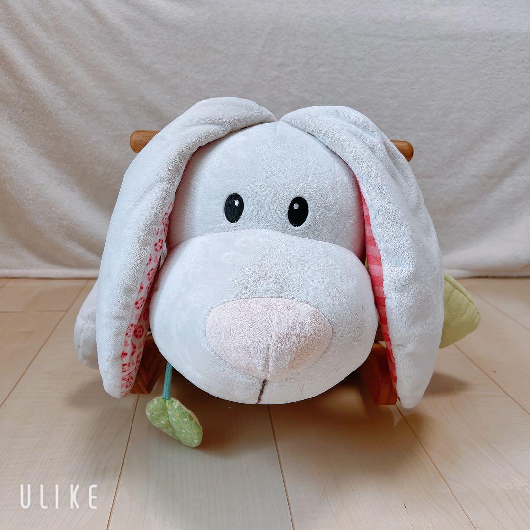 木馬 ベビー おもちゃ ニキ ぬいぐるみ キッズ うさぎ ロッキングチェアnici