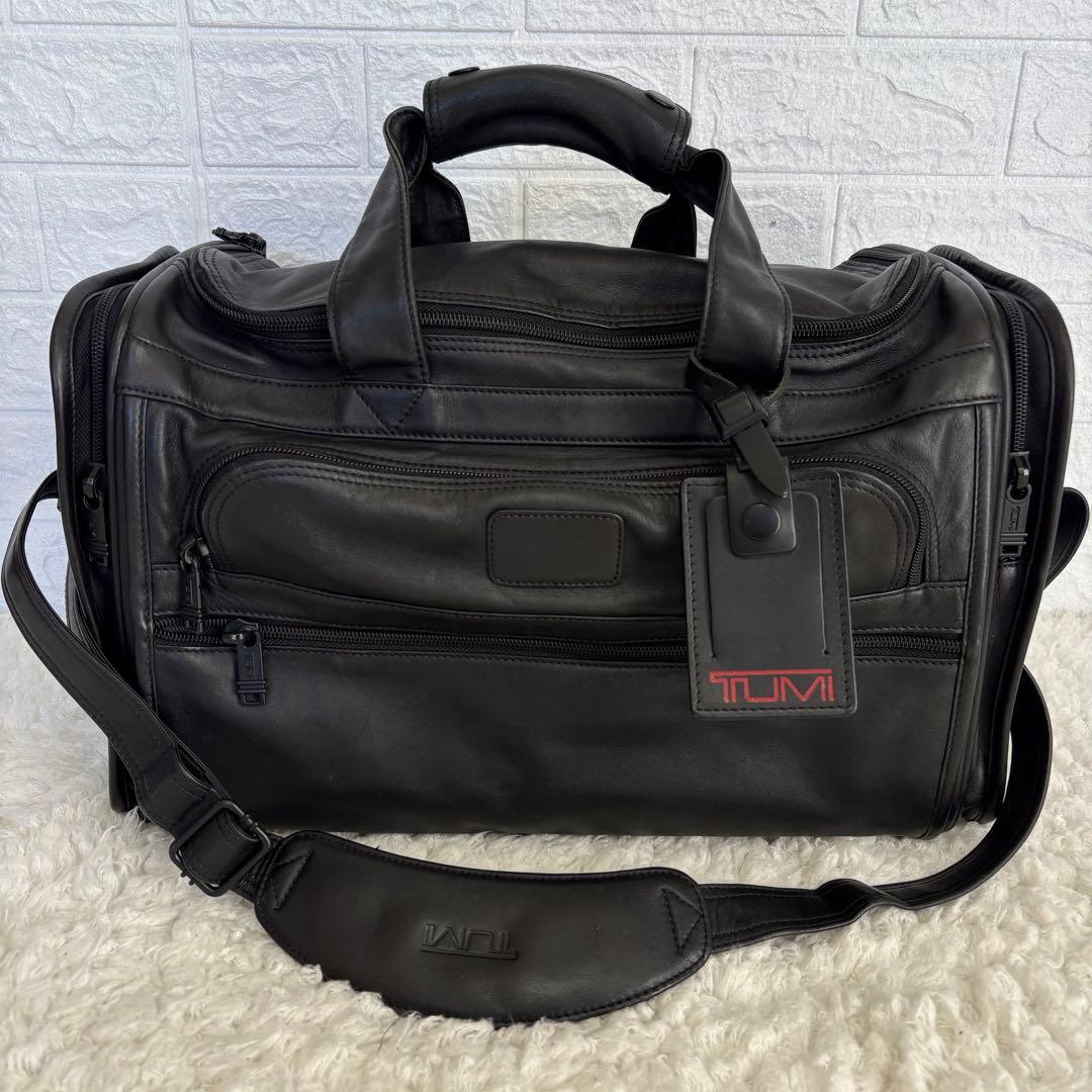 トゥミ TUMI 9221D3 ブラック レザー ボストンバッグ 本革