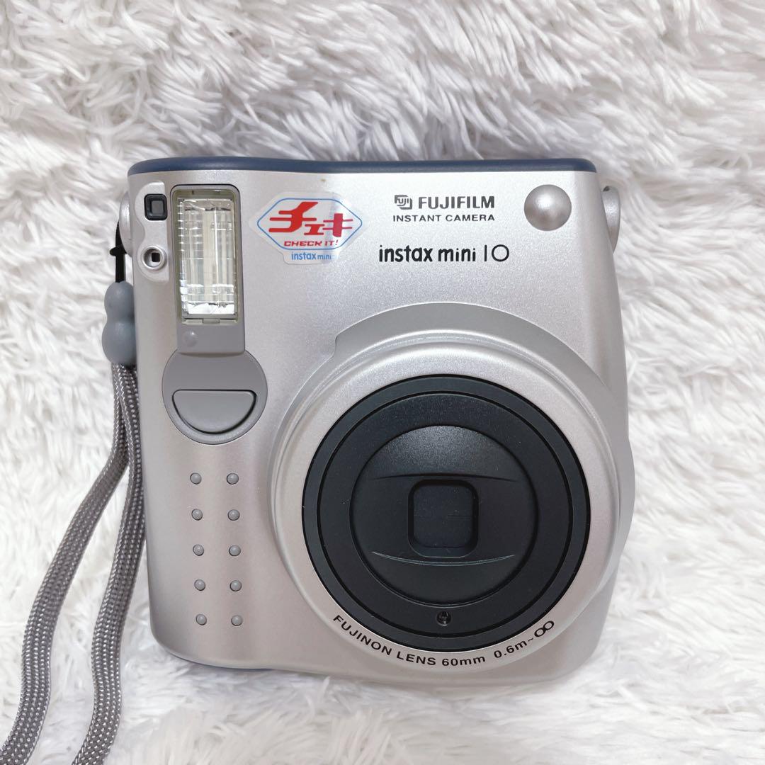 Fujifilm instax mini 10 シルバー チェキ　シルバー　箱付