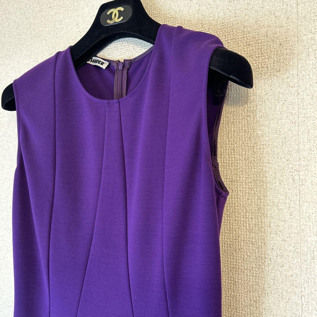 JILSANDER ジルサンダー　ノースリーブ　ワンピース　パープル