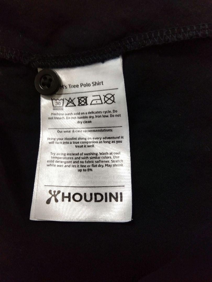 HOUDINI M's Tree Polo Shirt 黒 Mサイズ