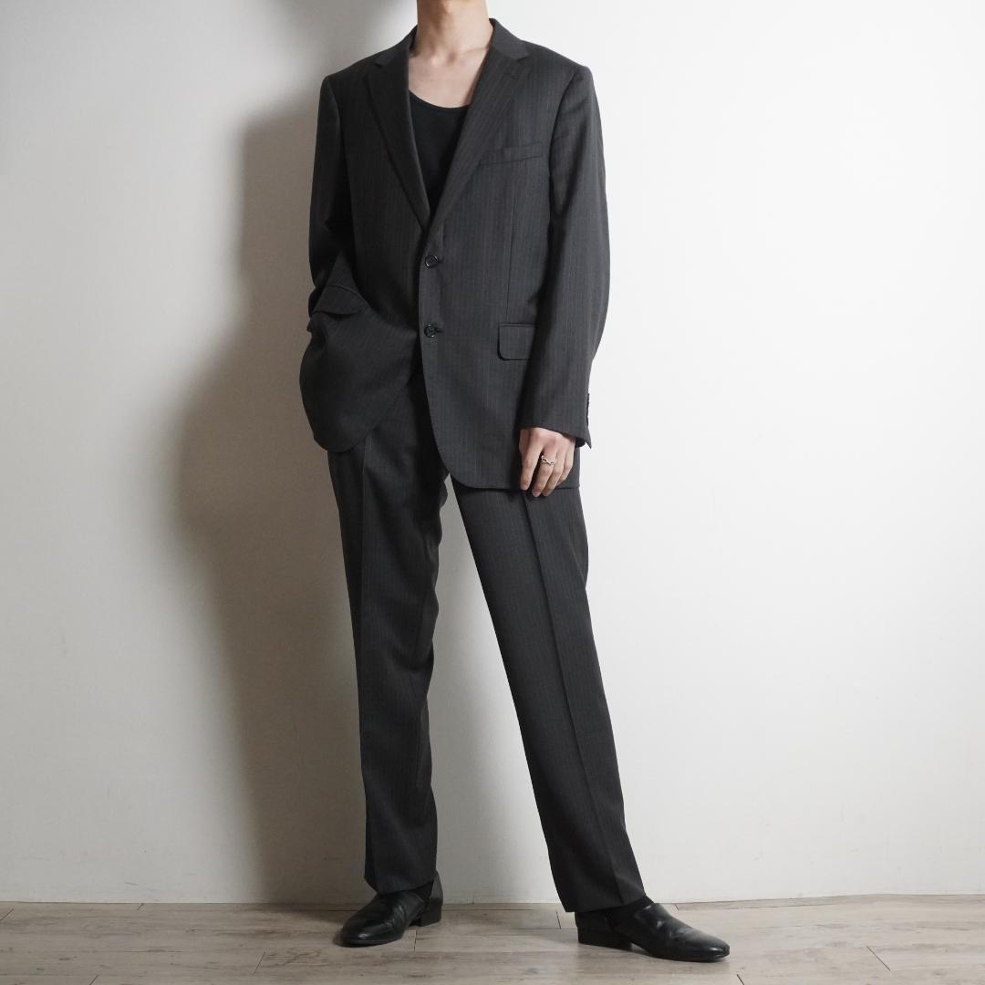 Paul Stuart ストライプ柄セットアップスーツ グレー CZ212PaulStuart