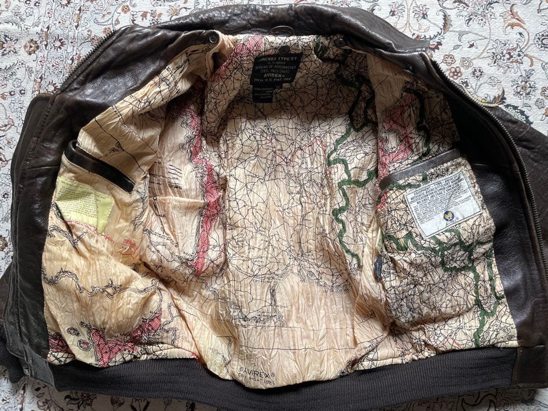 Avirex ビンテージ レーザージャケット Avirex ビンテージ レーザージャケット
