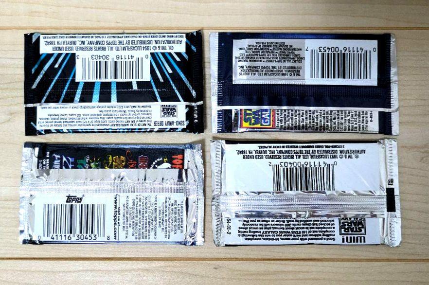 未開封　スターウォーズ コレクション　カード　4点セット　当時物