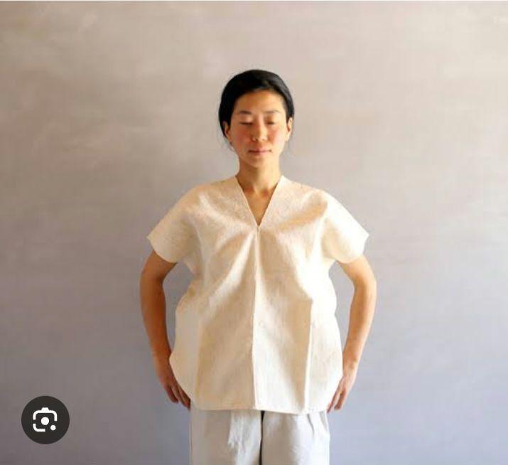 えみおわす カレンシャツ 藍染め 手縫い 美品