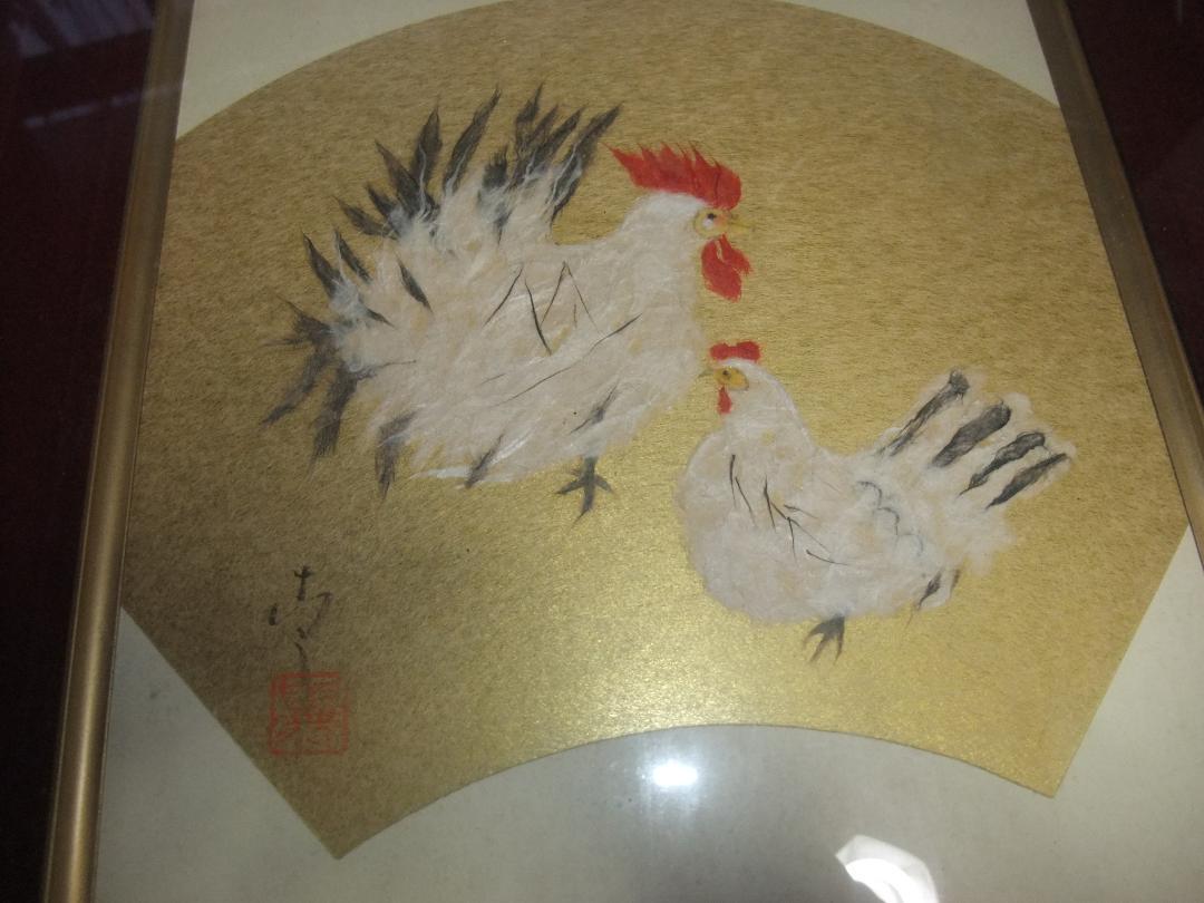 和紙貼り絵 画廊額入り 9pgKU-m75779188009 格安定番
