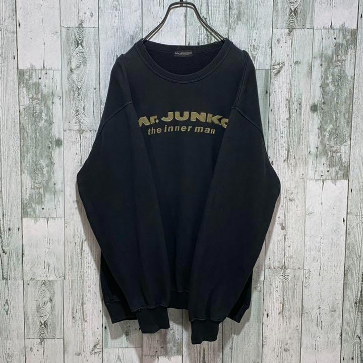 絶妙なデザイン 希少】Mr.JUNKO 90s ミスタージュンコ☆3Dロゴ L スウェット トップス