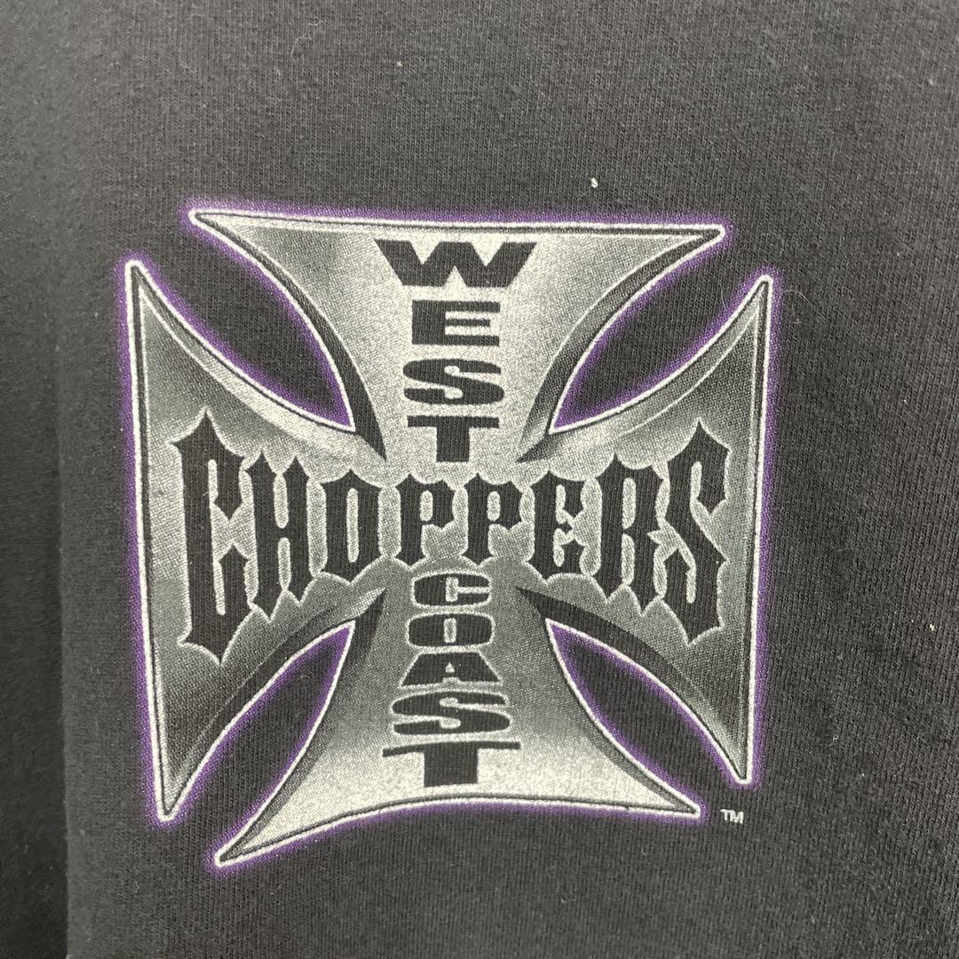 West Coast Choppers 00sプリント　ブラックTシャツ 2XL