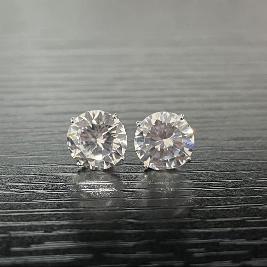 AVALANCHE アバランチ 14Kホワイトゴールド スタッズ ピアス 9mm