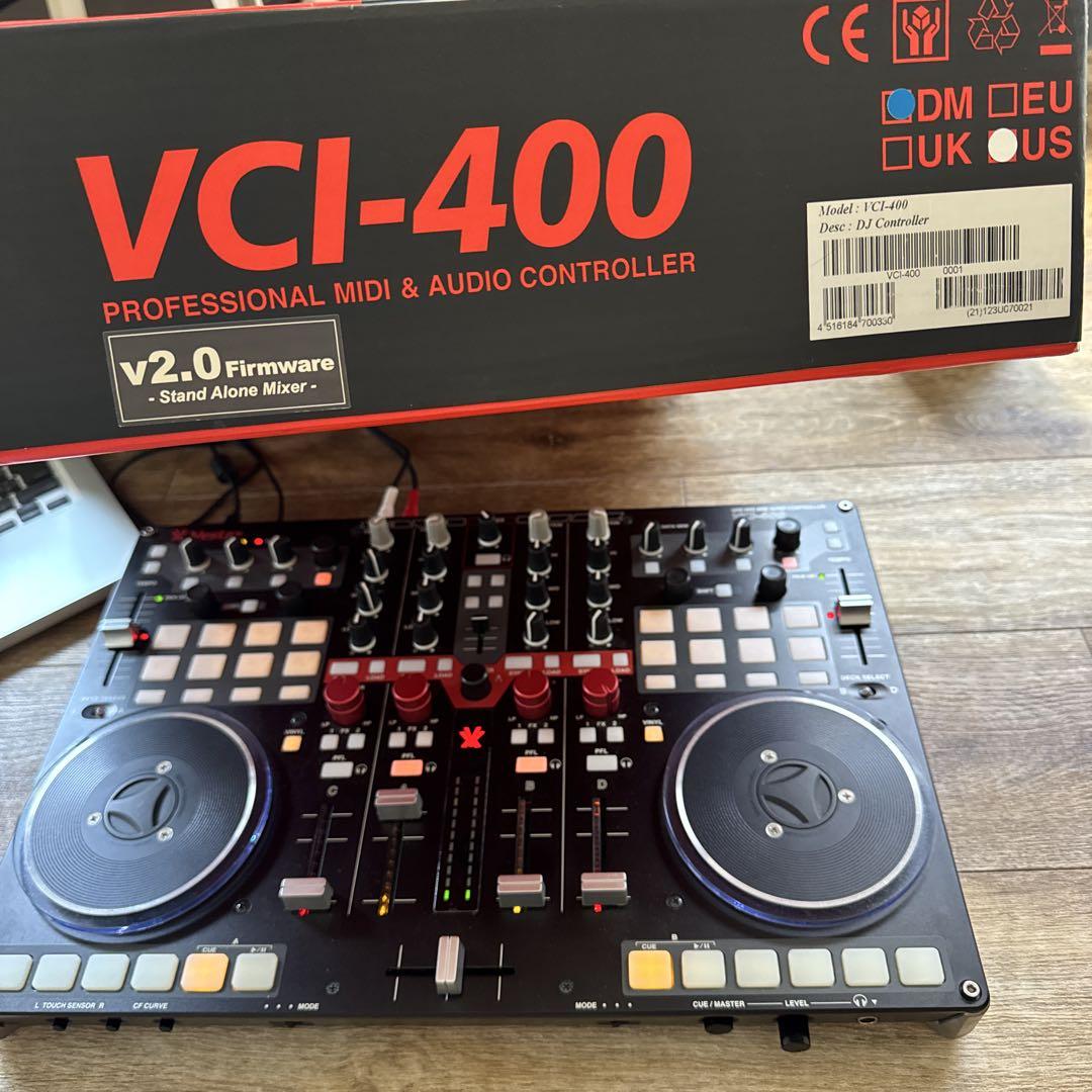 Vestax DJコントローラー VCI-400 スピーカー、電源ケーブル付き