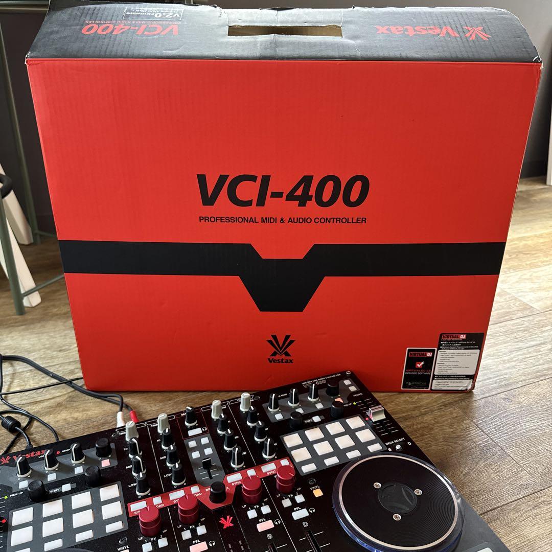 Vestax DJコントローラー VCI-400 スピーカー、電源ケーブル付き