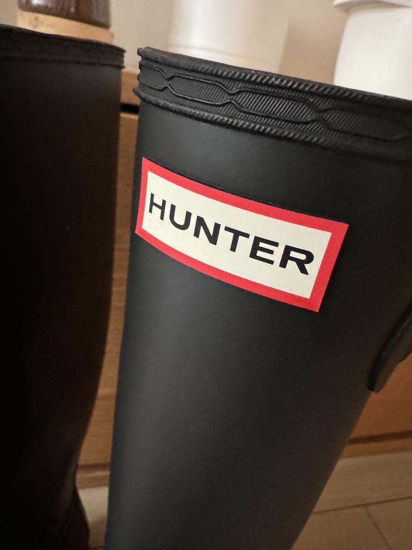 HUNTER レインブーツ 長靴 UK6 24.5 25cm ブラック　ハンター