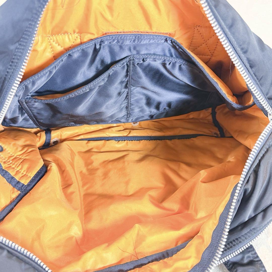 【美品】PORTER ヘッドポーター タンカー ビジネスバッグ ネイビー