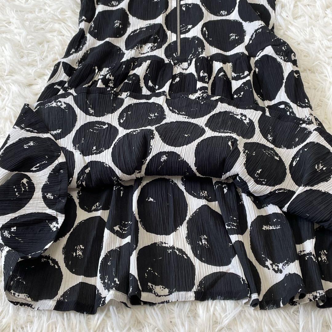 人気 アニエスベー 半袖ロングワンピース フレア 透け感 ジップアップ