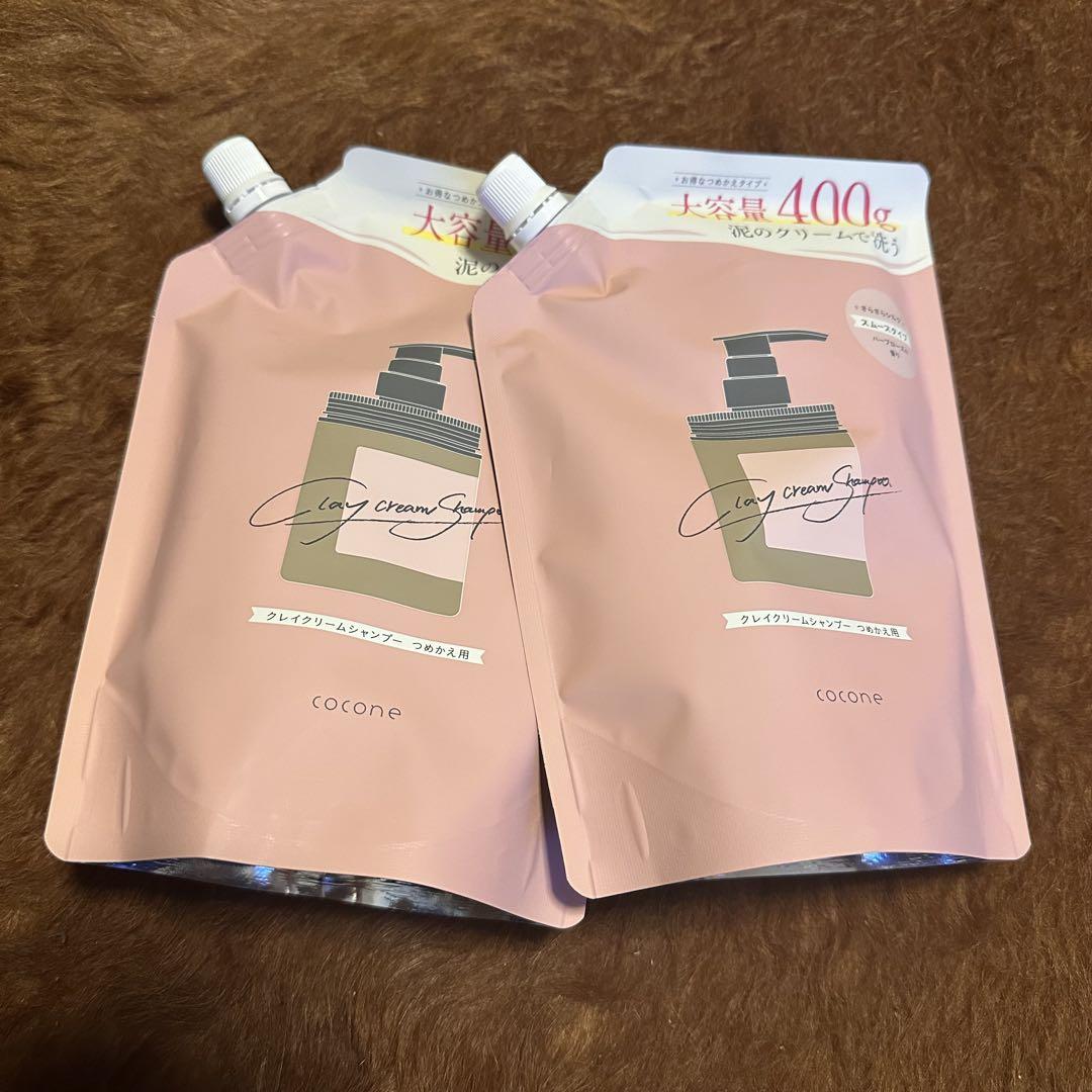 cocone クレイクリームシャンプー 400g スムース