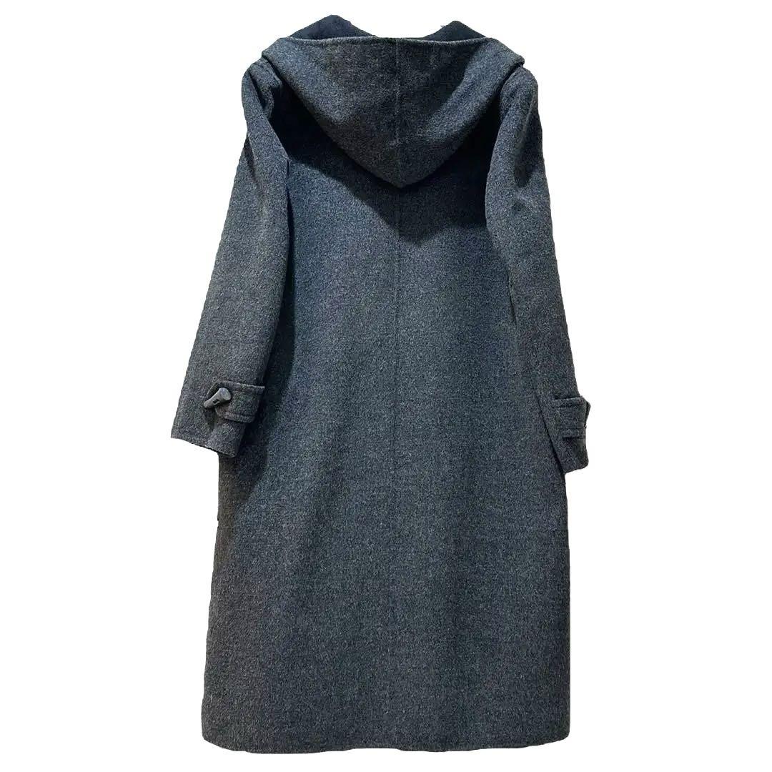 薄手ダッフルコート【MODE TOWN】シンプルなデザイン　大人のダッフルコート