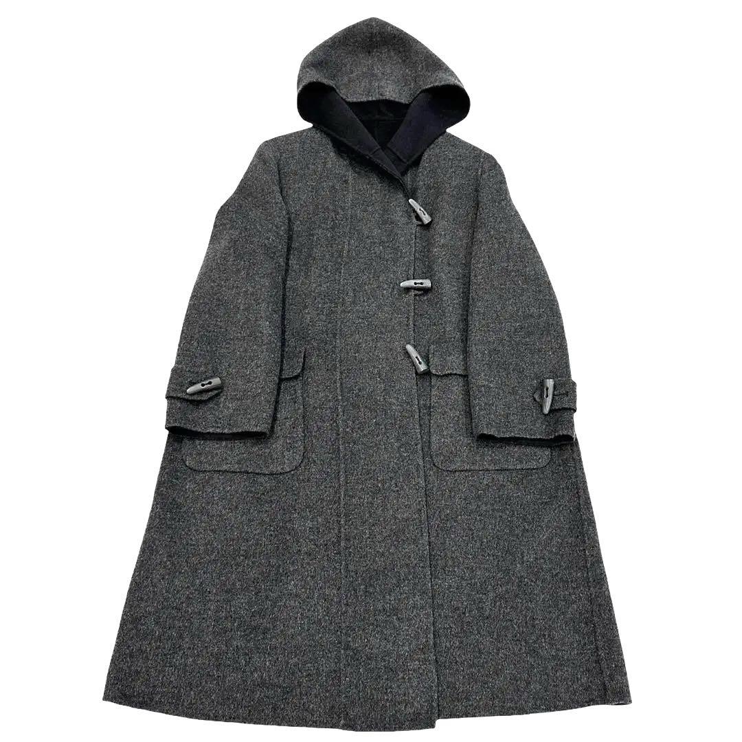 薄手ダッフルコート【MODE TOWN】シンプルなデザイン　大人のダッフルコート