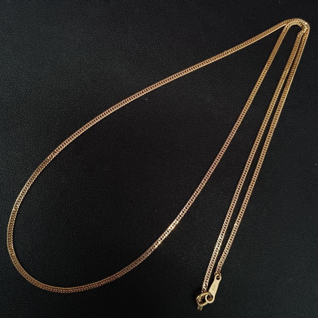 ▼(B090803) K18 YG ネックレス 喜平6面ダブル 造幣局 18金