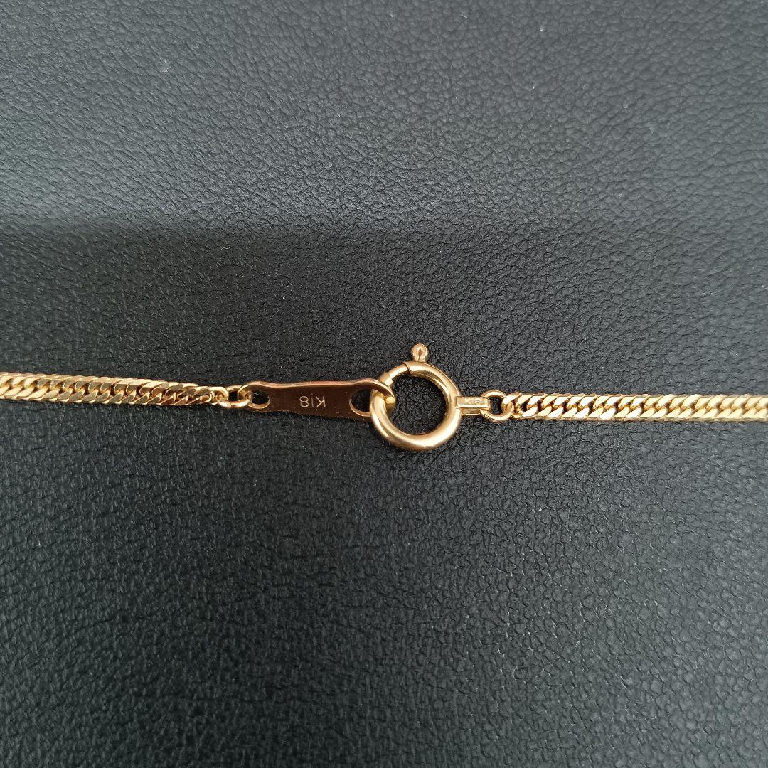 ▼(B090803) K18 YG ネックレス 喜平6面ダブル 造幣局 18金