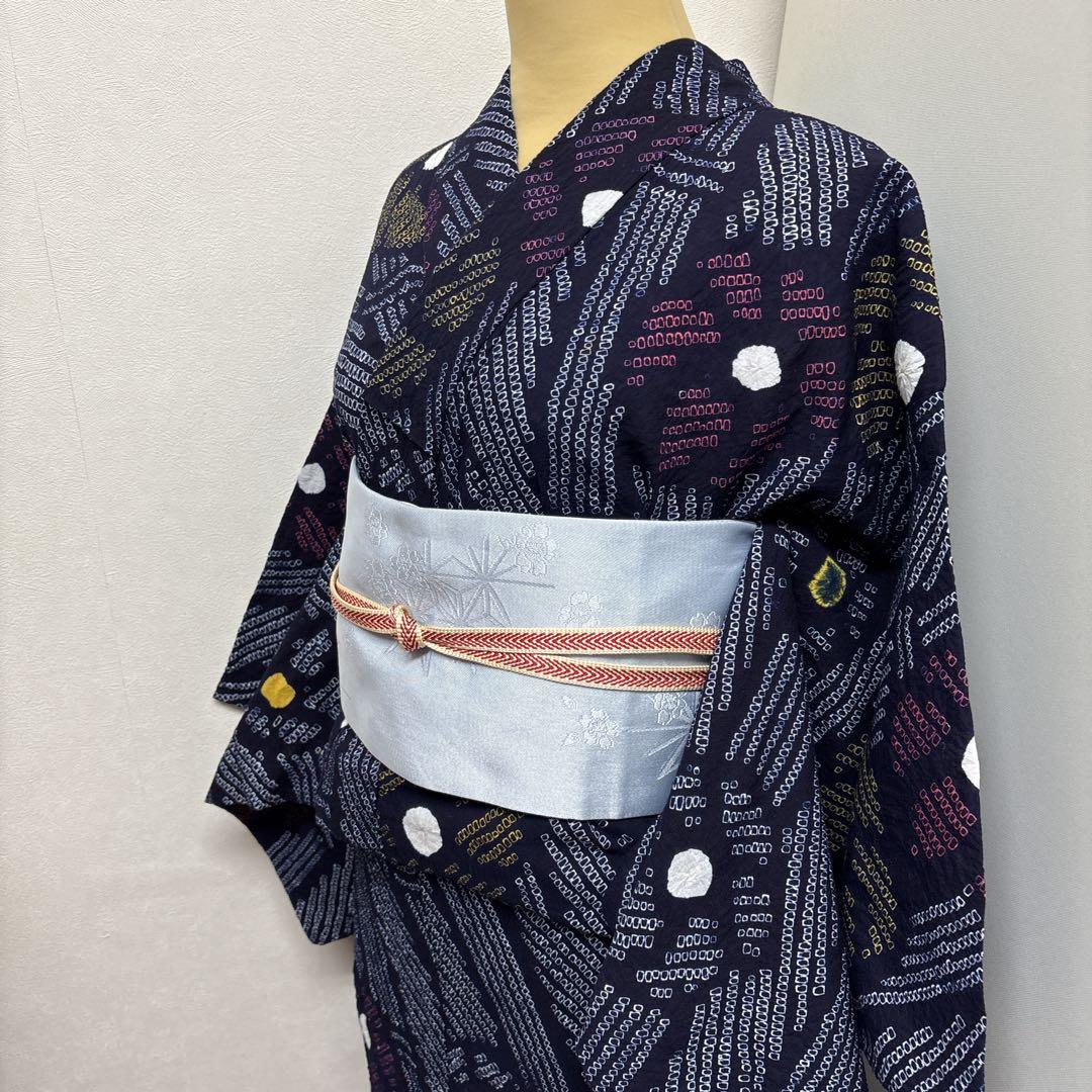 有松鳴海絞り 浴衣 Sサイズ ⑫