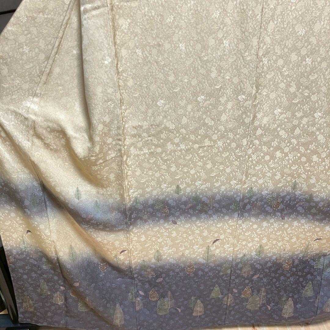 ［5158］訪問着 美品 友禅千地 落款有 作家物 反端付 正絹 着物 袷 5158］訪問着 美品 友禅千地 落款有 作家物 反端付 正絹 着物 袷