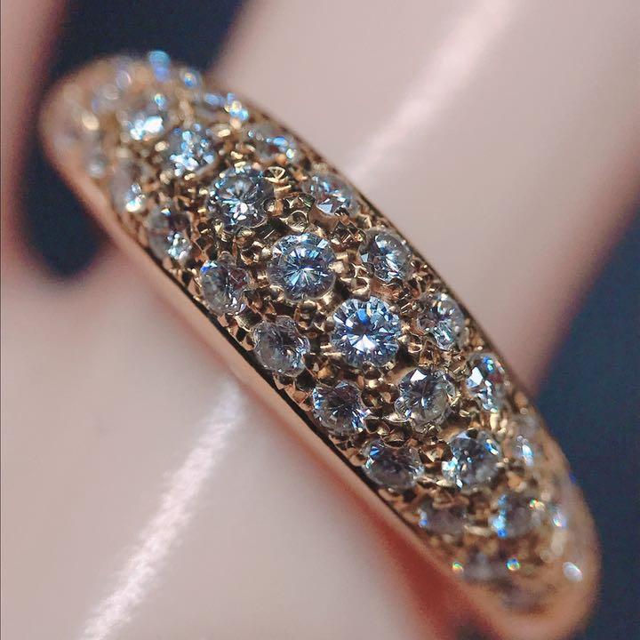 0 43ct タサキ パヴェ ダイヤモンドリング K18 Tasaki 田崎真珠 メルカリ