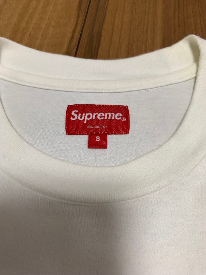 Supreme ホワイト 長袖カットソー SS・SUPREME