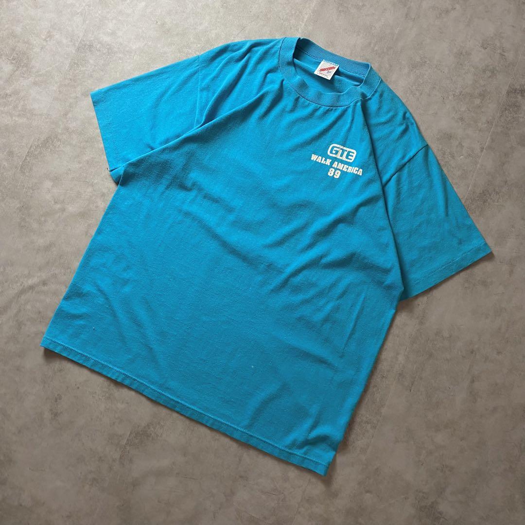 最上の品質な 大手通信会社 USA製 超希少】80s GTE 両面 アート Tシャツ トップス
