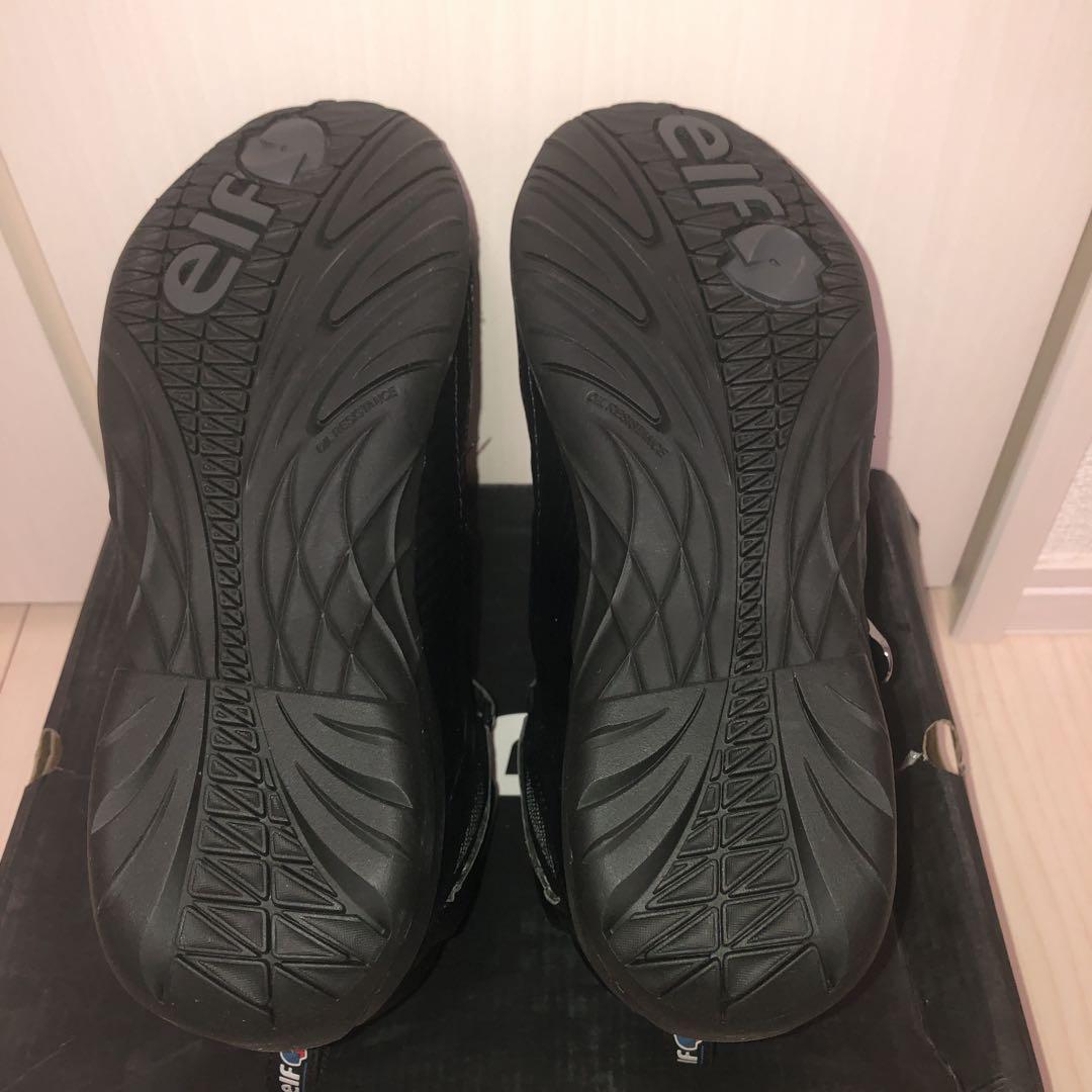 e L f バイクブーツ 26E E E 未使用品 elf(エルフ)製ライディングブーツのシンテーゼ14の未使用品26.5