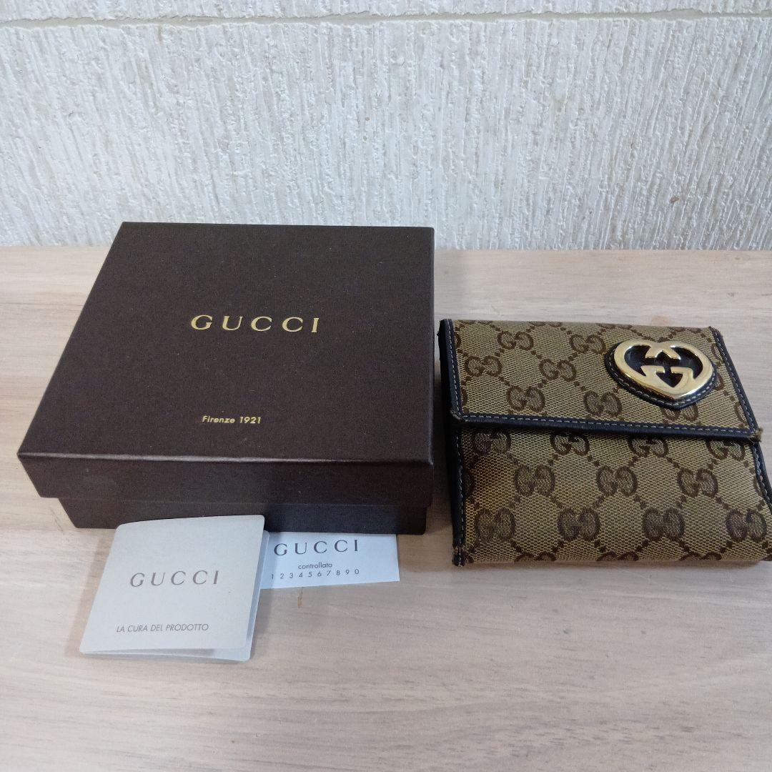 グッチ　二つ折り財布　LOVELY ORIG.GG MARGAUX