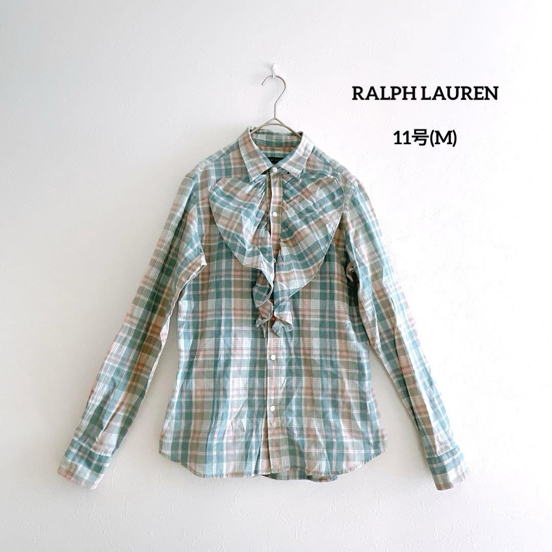 ラルフローレン 日本製 フリルブラウス 11号 RALPH LAUREN