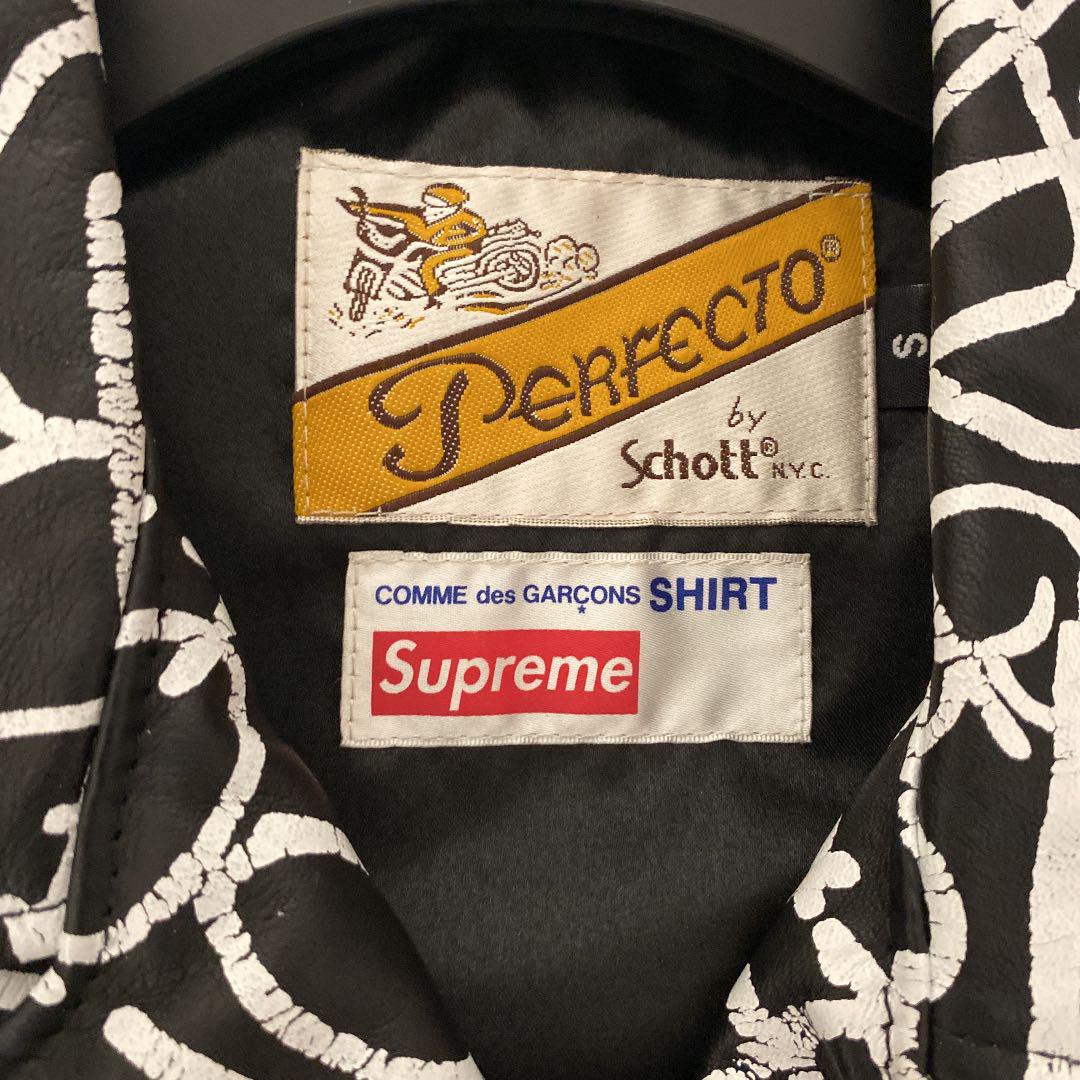 タグ完備supreme ギャルソンschott コラボライダース サイズS