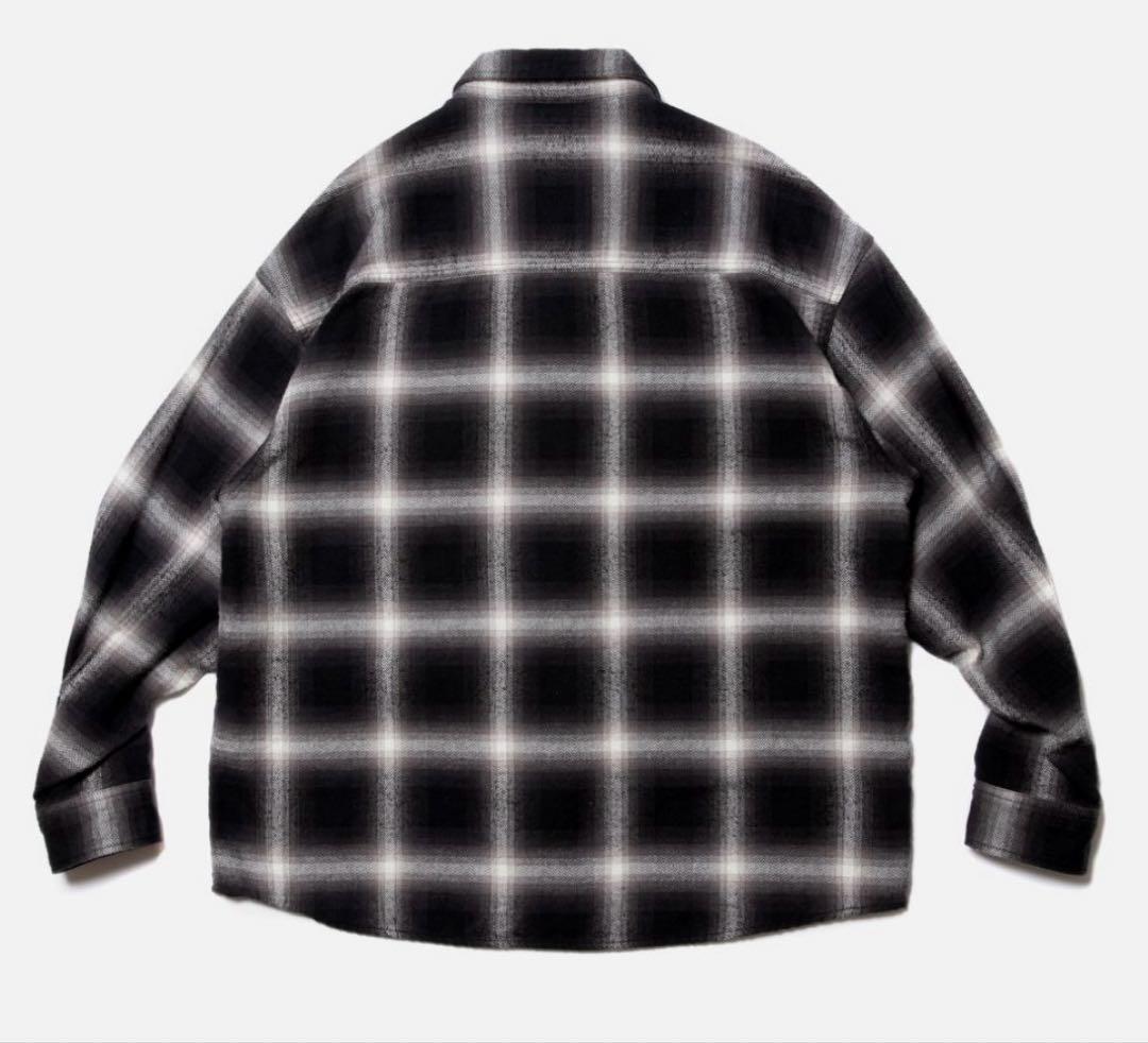 COOTIE / Ombre Nel Check Zip Up Shirt 新品 COOTIE / Ombre Nel Check Zip Up Shirt 新品