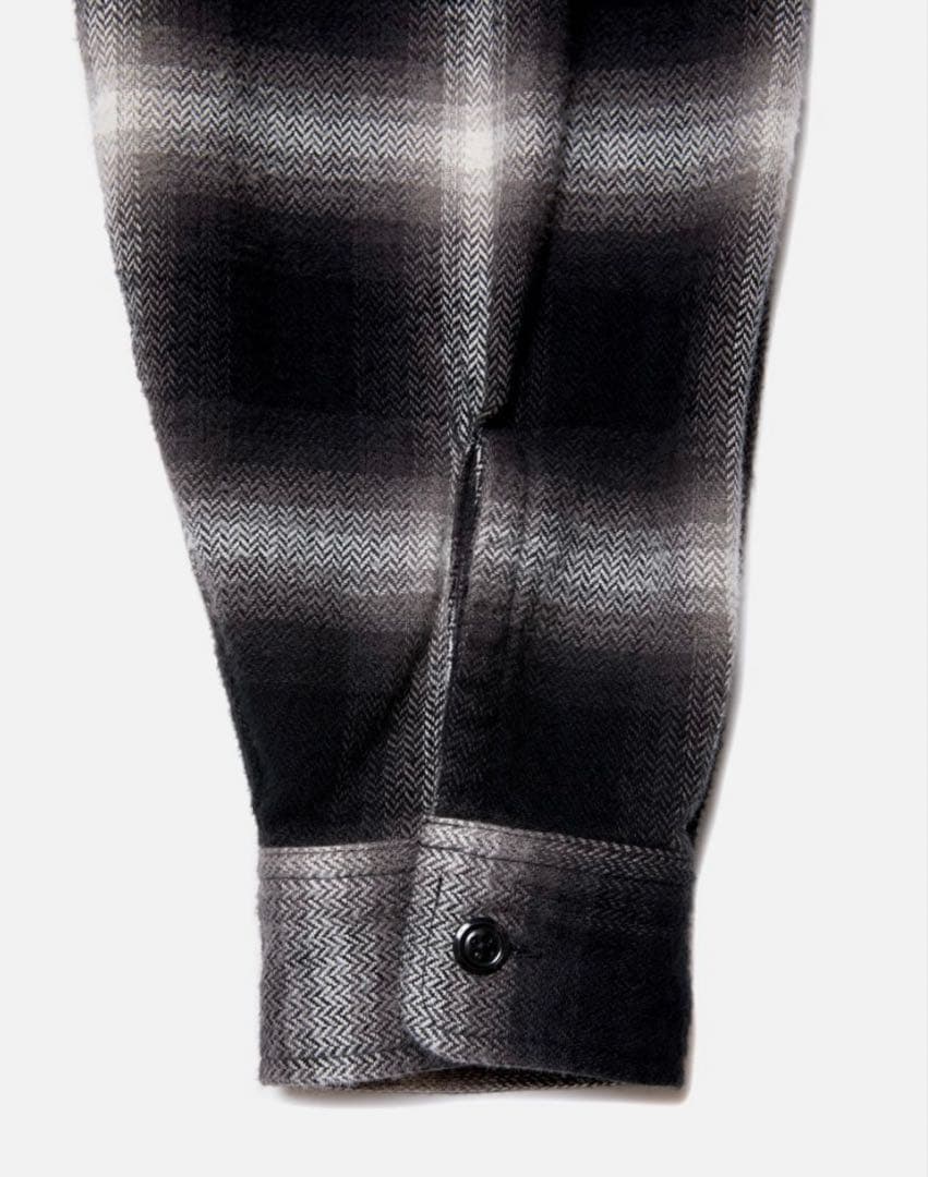 COOTIE / Ombre Nel Check Zip Up Shirt 新品 COOTIE / Ombre Nel Check Zip Up Shirt 新品